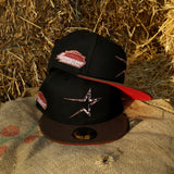 New Era Houston Astros Astrodome The Original Side Patch Fitted (Black) - New Era