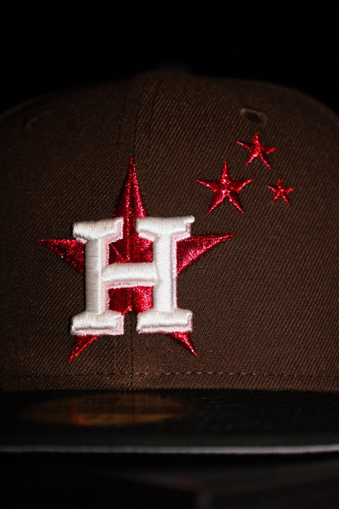 New Era Houston Astros 2017 World Series Side Patch Fitted (Walnut/Black) - New Era