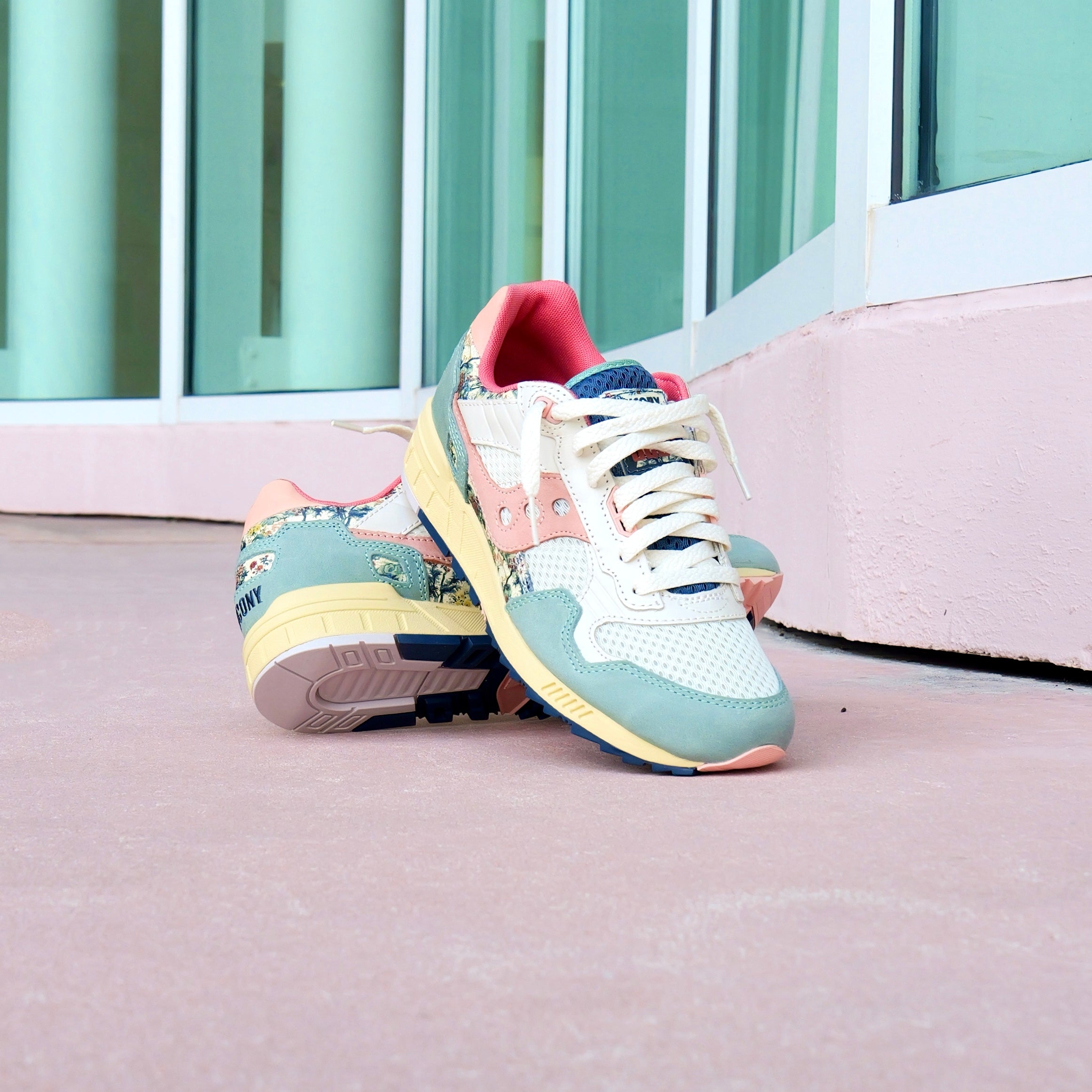 Mens Saucony Shadow 5000 Kissaten (Beige/Blue) - Saucony