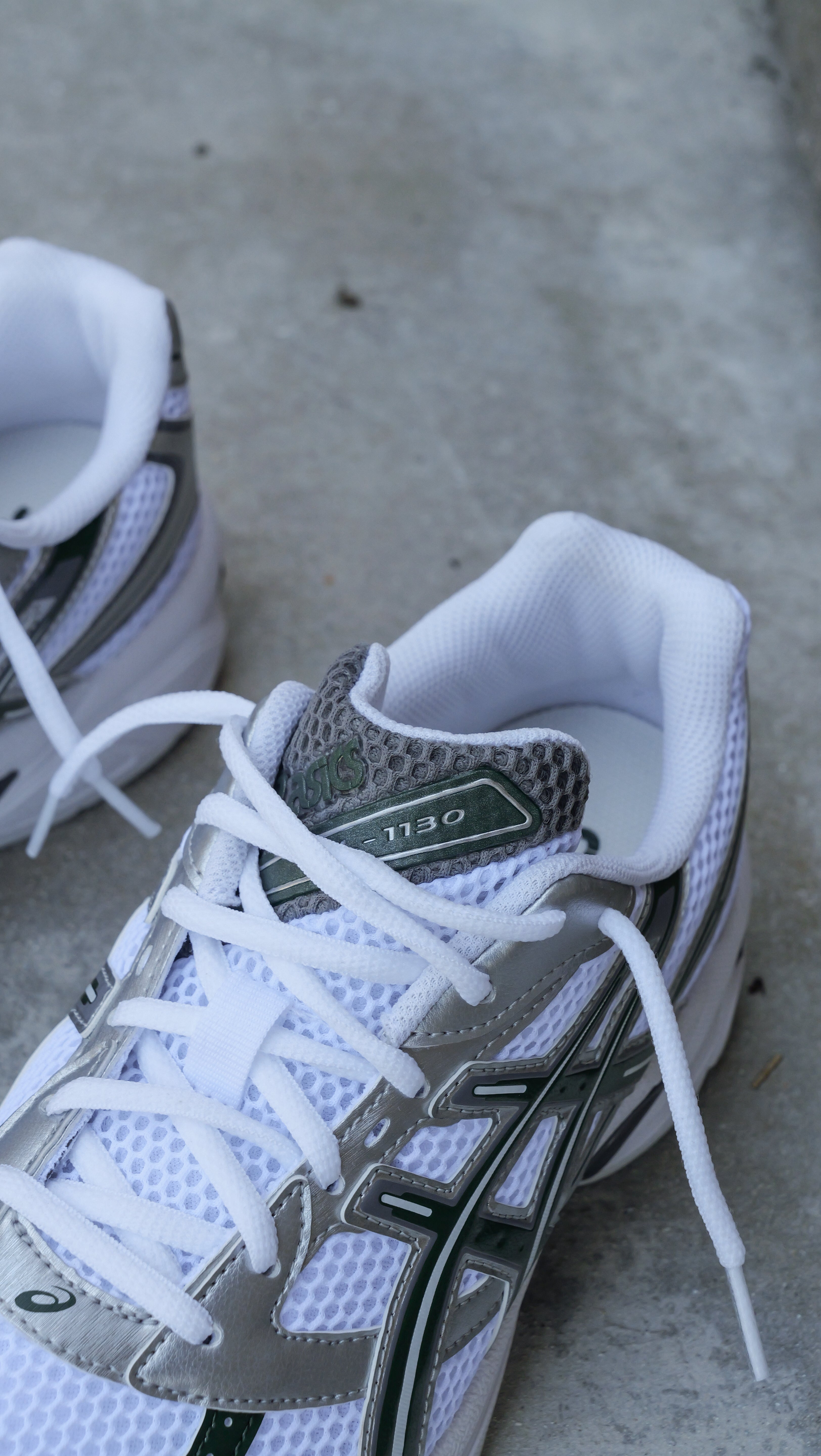 Mens Asics Gel-1130 (White/Forest Night) - Asics