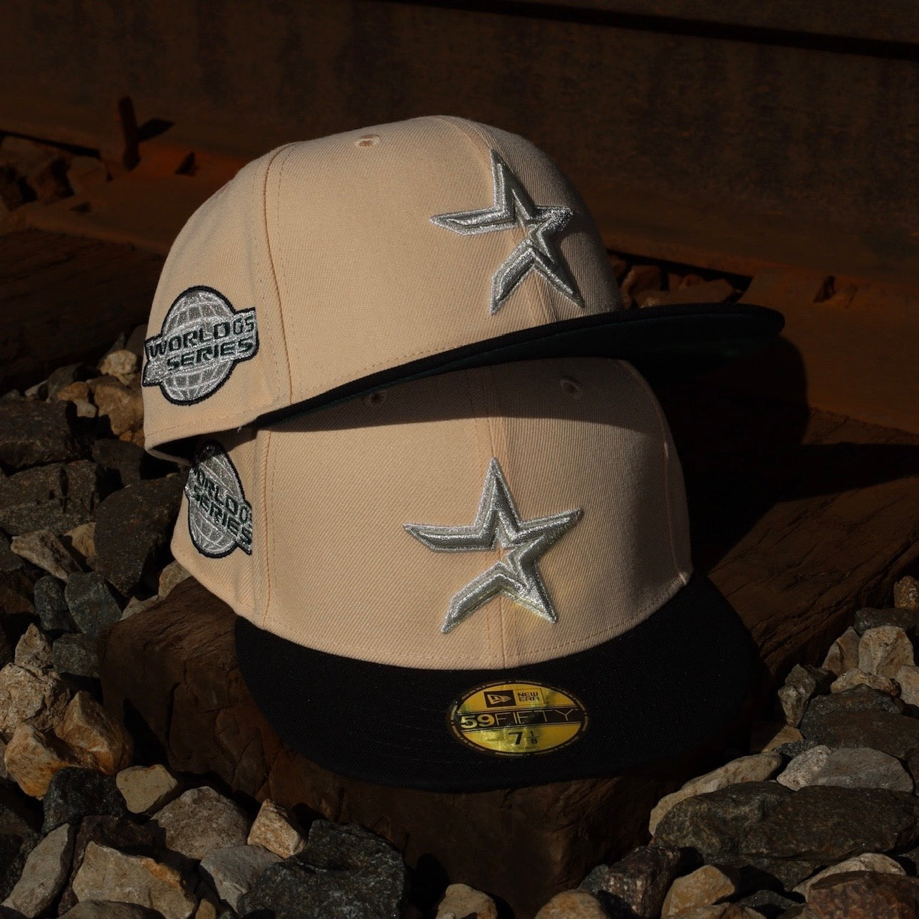 New Era Houston Astros 2005 World Series Side Patch Fitted (Mango Mocha) - New Era