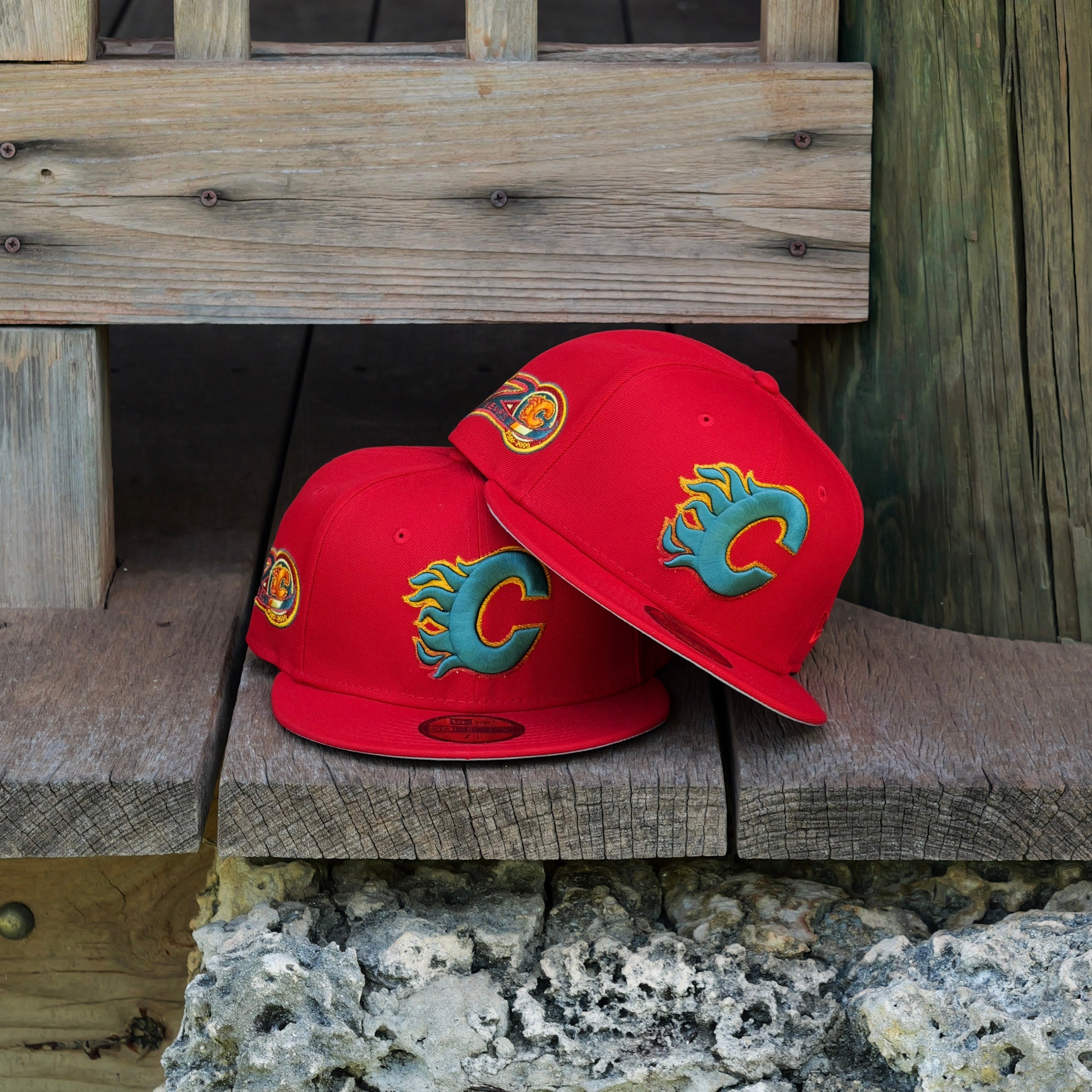 New Era Calgary Flames 20th Anniversary Side Patch Fitted - New Era