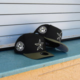 New Era Houston Astros 40th Anniversary 9FIFTY A-Frame Snapback-(Black/Olive) - New Era