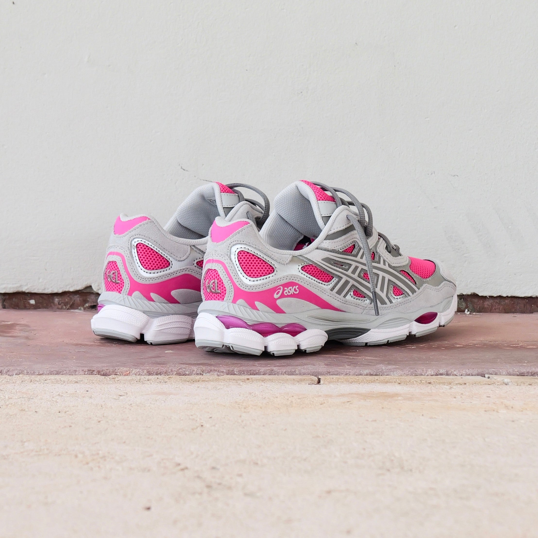 Mens Asics Gel-NYC (Pink Glo/Concrete)