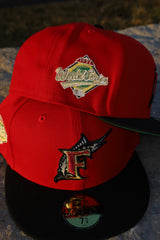 New Era Florida Marlins 1997 World Series Green UV 59Fifty Fitted (Red/Black) - New Era