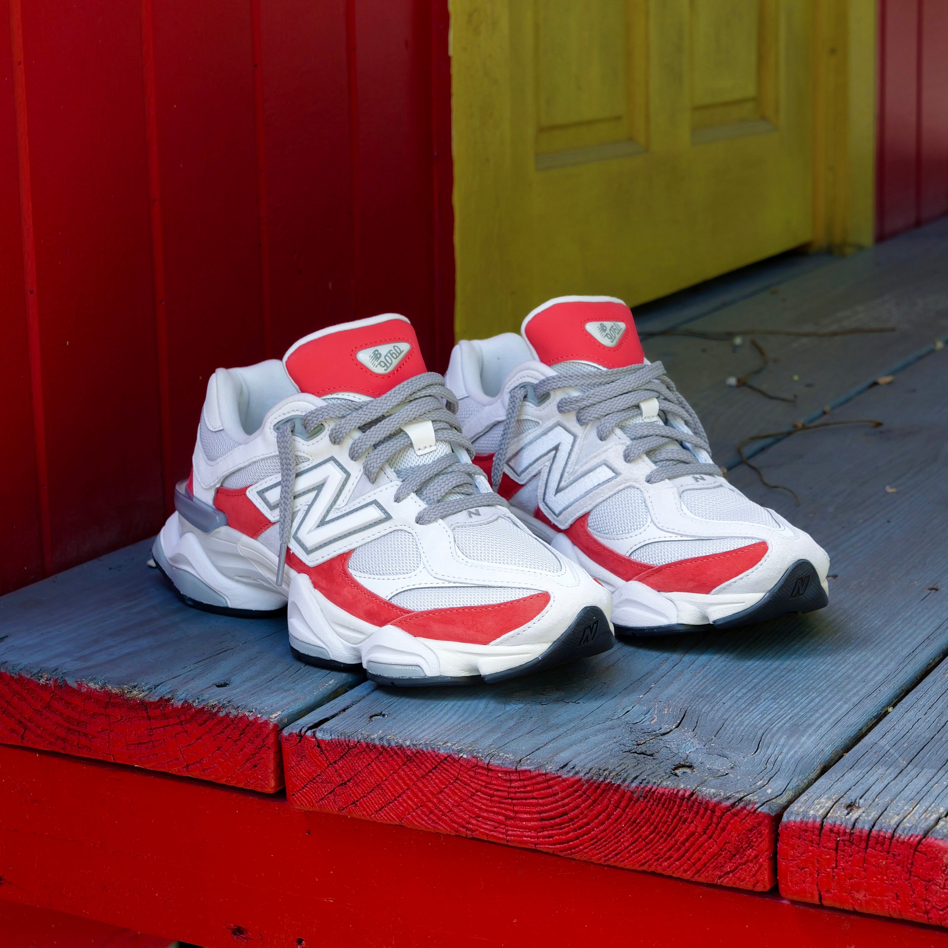New Balance 9060 (Grey/Red) - U9060JBE - New Balance