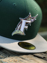 New Era Florida Marlins 10th Anniversary Sky UV (Dark Greens/Grey) 59Fifty Fitted