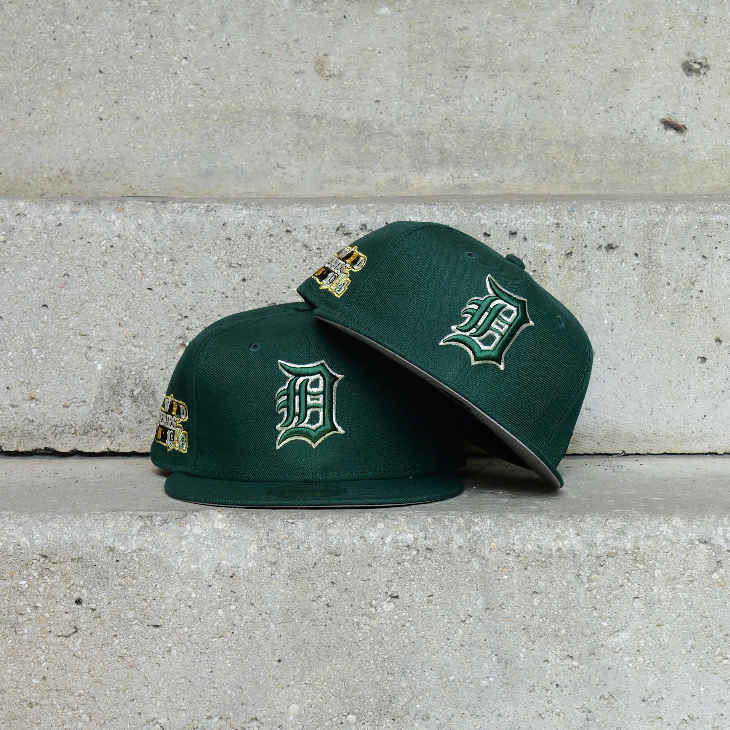 New Era Detroit Tigers 1984 World Series Side Patch Fitted (Dark Green) - New Era