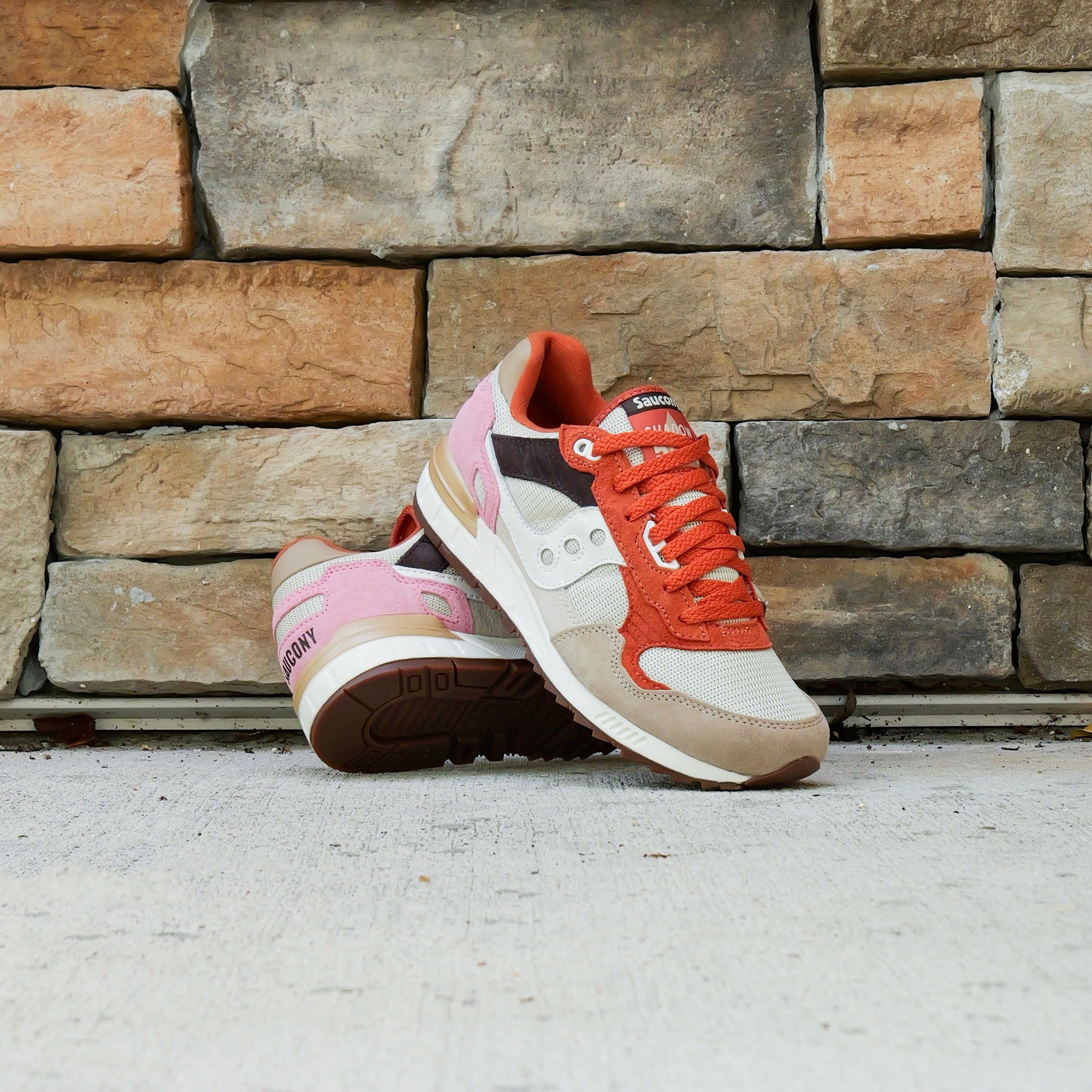 Mens Saucony Shadow 5000 (Eggshell/Rust)