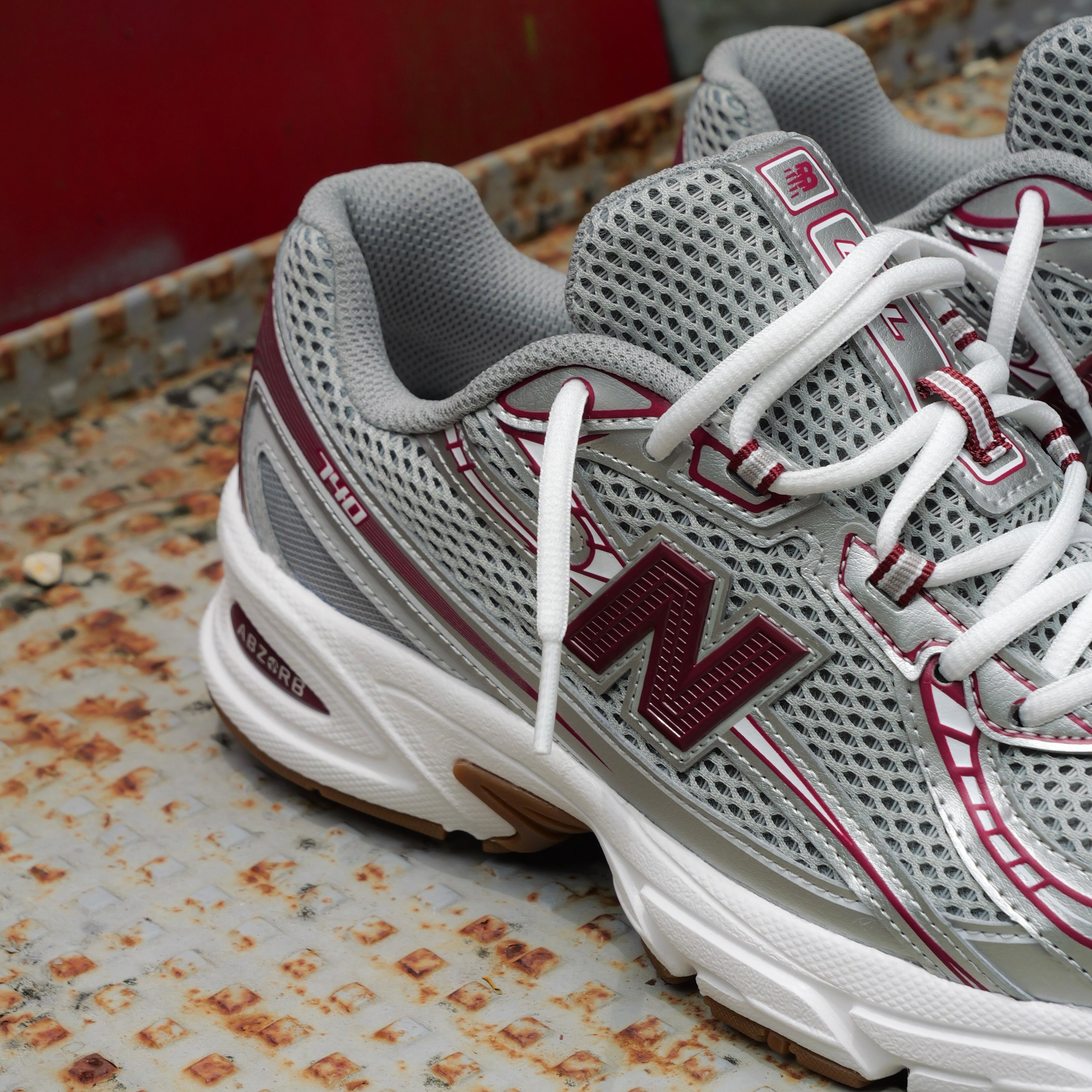 Mens New Balance 740MS2 (Maroon/Grey) - New Balance