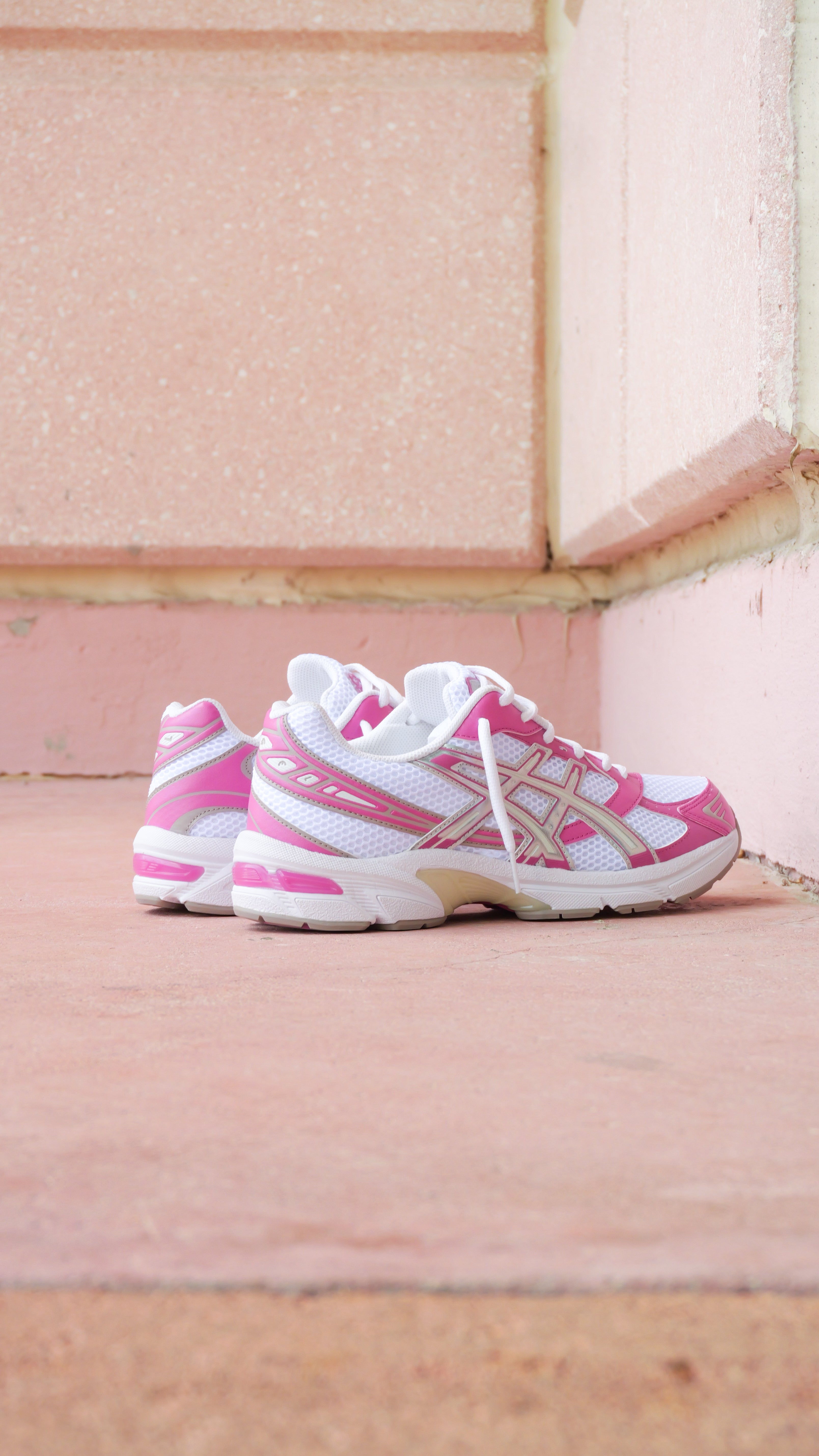 Mens Asics Gel-1130 (White/Old Rose)