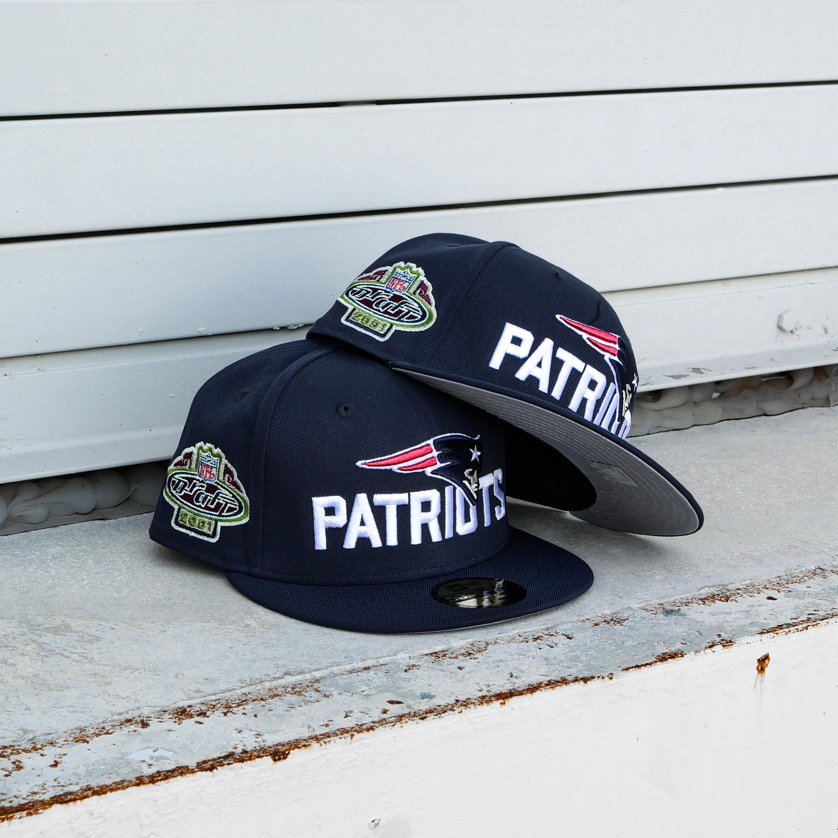 New Era New England Patriots 2001 Draft Side Patch Fitted - New Era