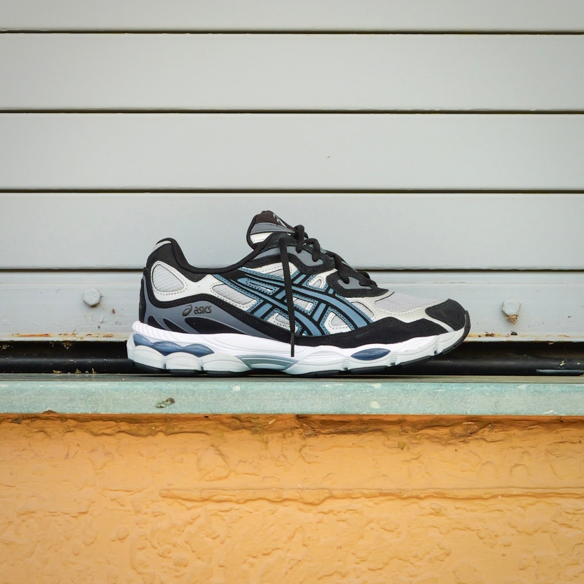 Mens Asics Gel-NYC (Gravel/ Raw Indigo)