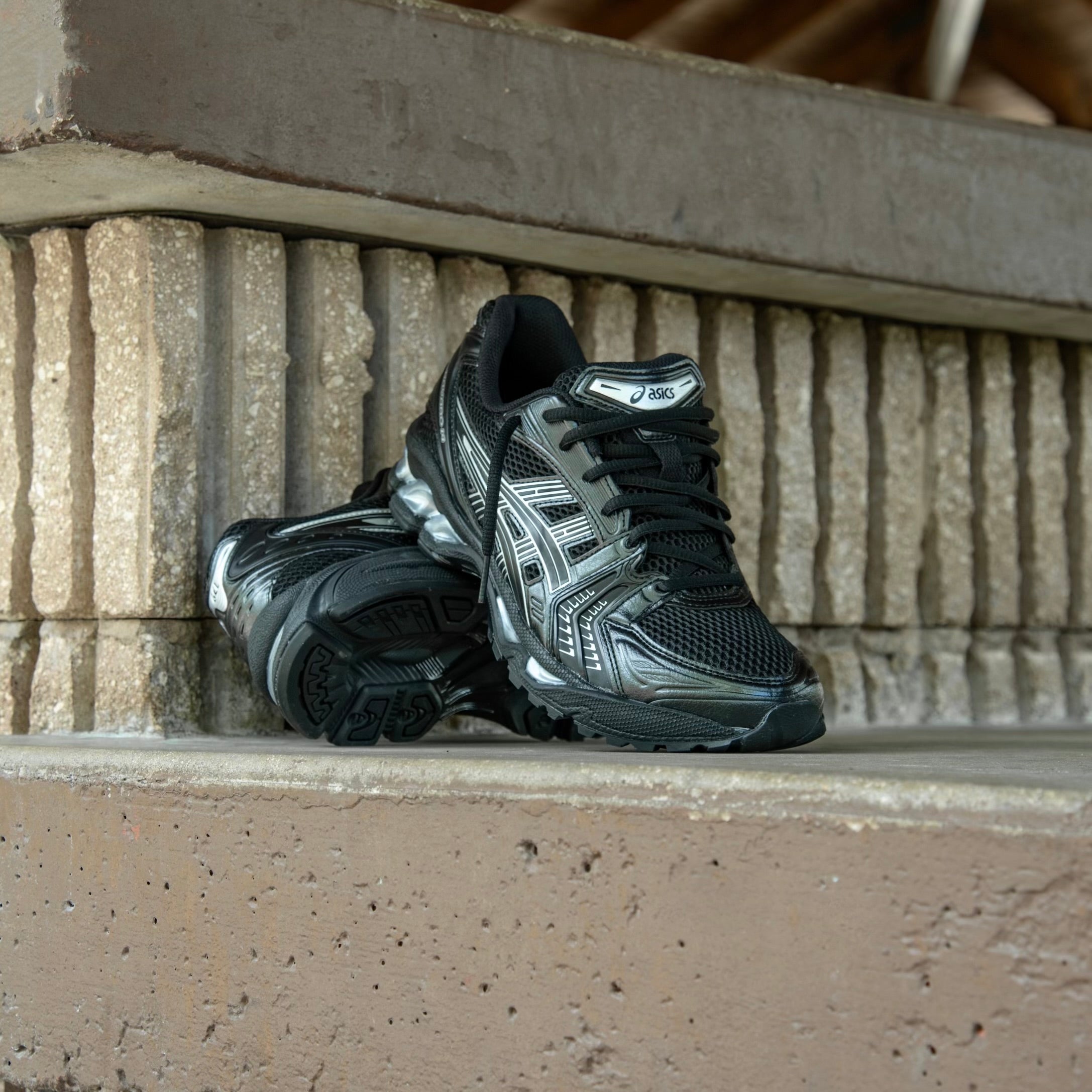 Mens Asics Gel-Kayano 14 (Black/Pure Silver) - VIP Asics