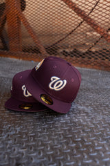 New Era Washington Nationals RFK Stadium Patch Pink UV (Maroon) 59Fifty Fitted