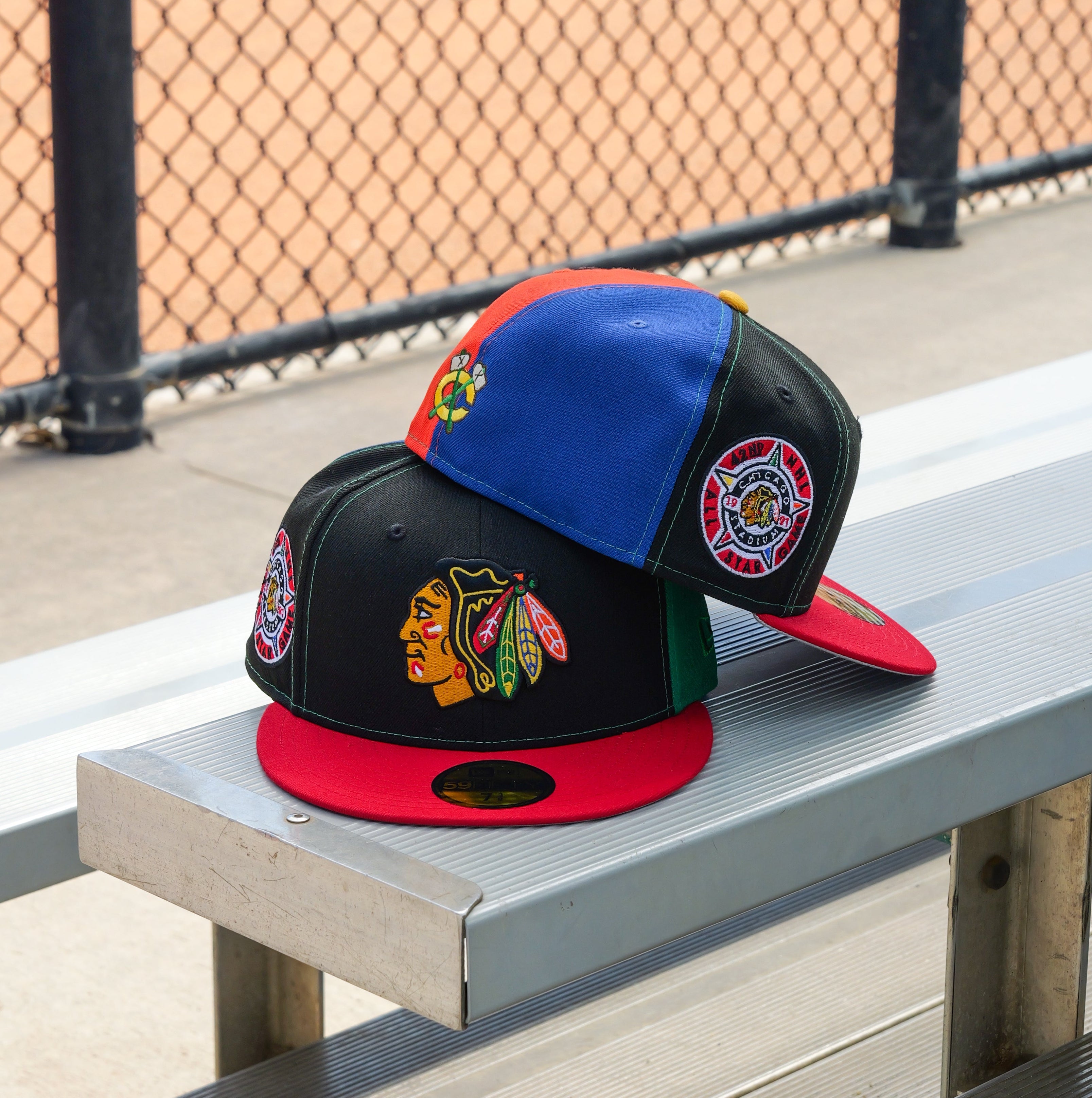 New Era Chicago Blackhawks 1991 All-Star Game Grey UV 59Fifty Fitted (Multi) - New Era