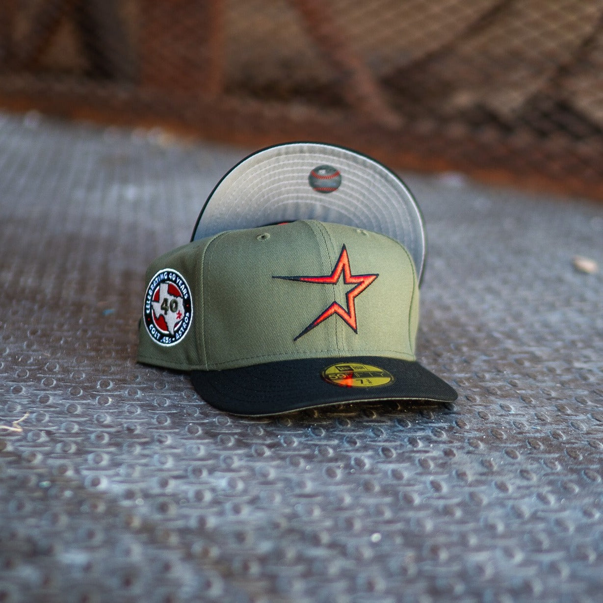 New Era Houston Astros 40th Anniversary Grey UV (Olive/Black) - New Era