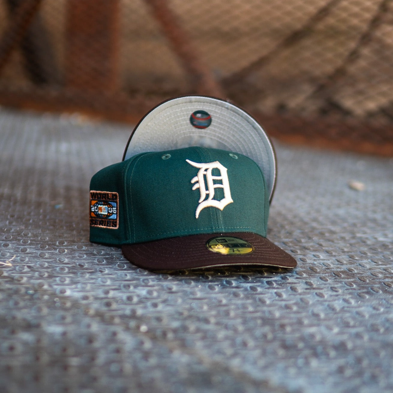 New Era Detroit Tigers 2006 WS Grey UV (Pine Green/Mocha) - New Era