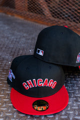 New Era Chicago White Sox Grey UV 59Fifty Fitted (Black/Red)