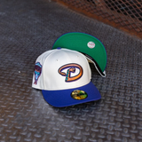 New Era Arizona Diamondbacks 1998 Inaugural Season Green UV 59Fifty Fitted (Off White/Purple)