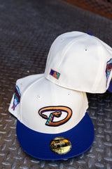 New Era Arizona Diamondbacks 1998 Inaugural Season Green UV 59Fifty Fitted (Off White/Purple)