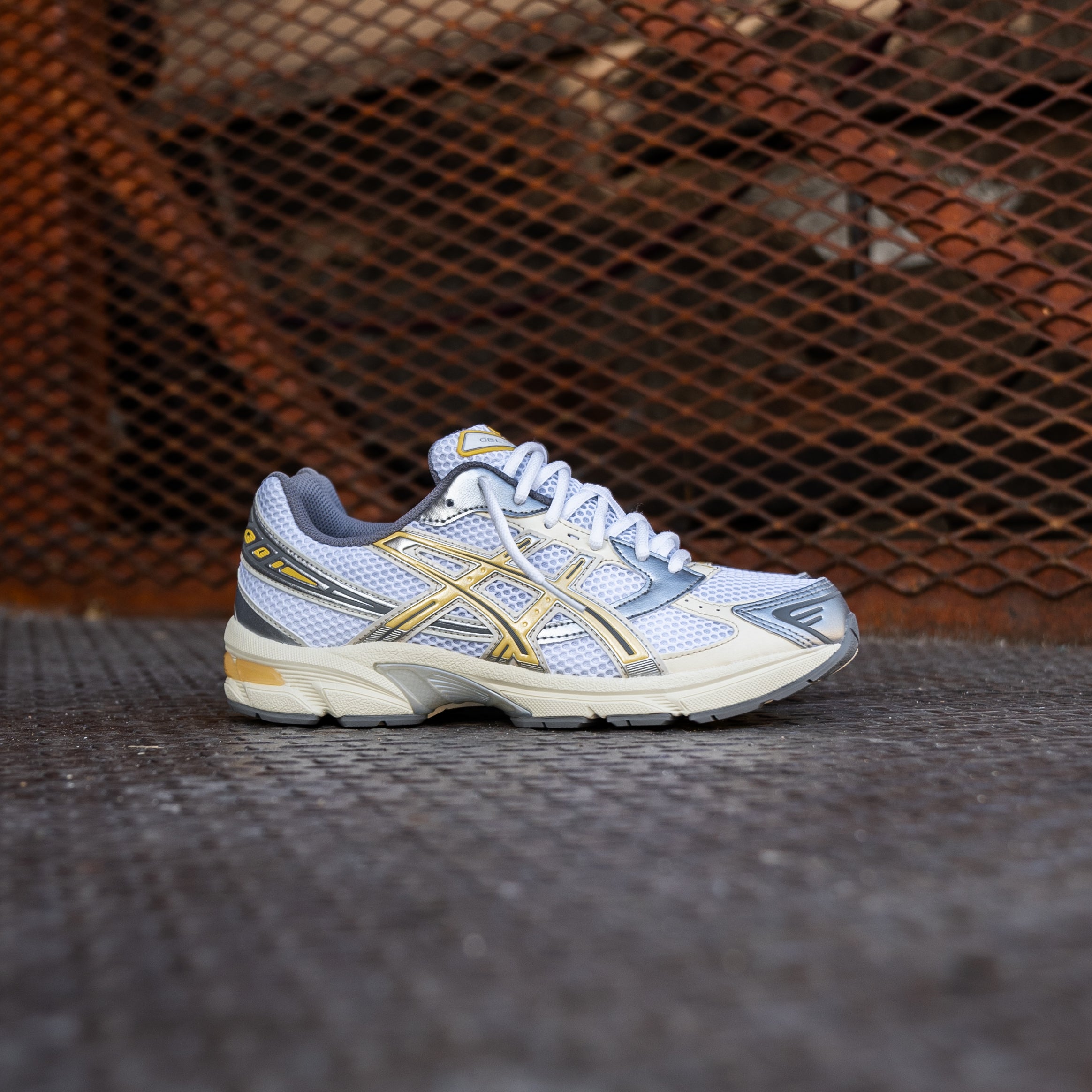 Mens Asics Gel-1130 (White/Faded Yellow)