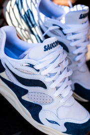 Mens Saucony Grid Shadow 2 (White/Navy) - Saucony
