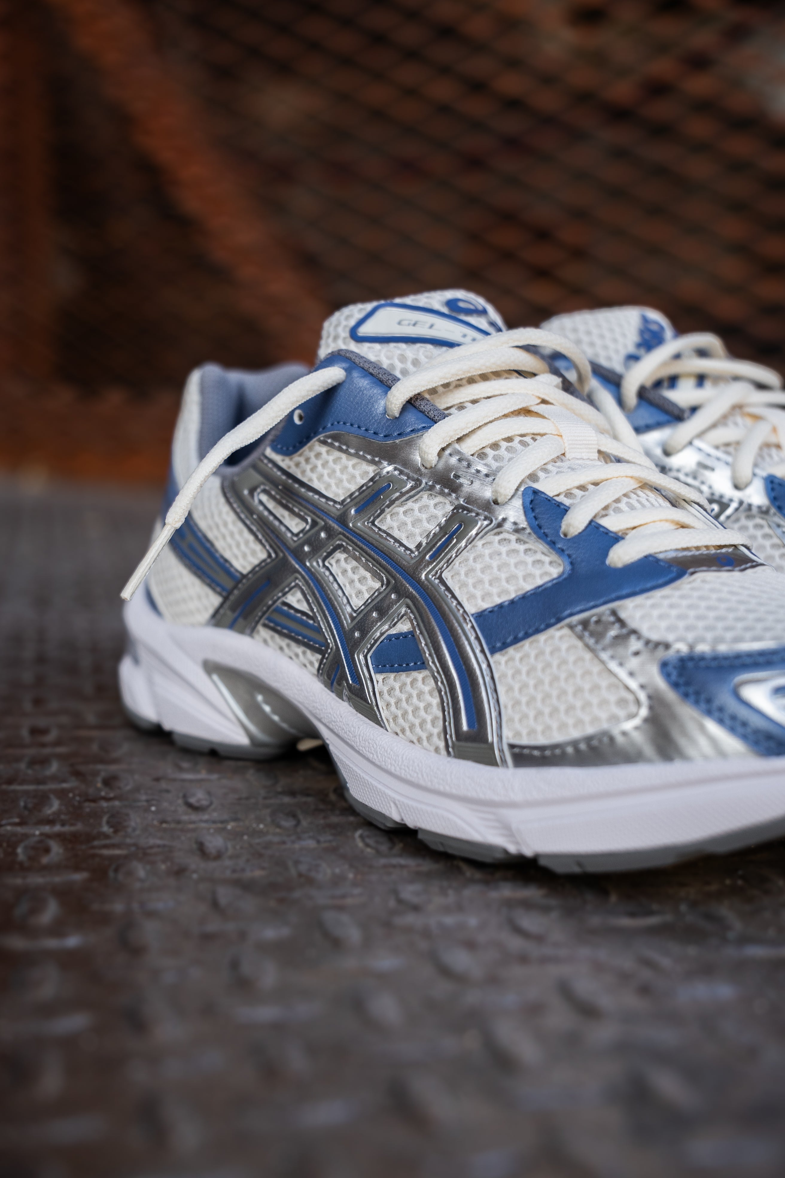 Mens Asics Gel-1130 (Cream/Blueberry)