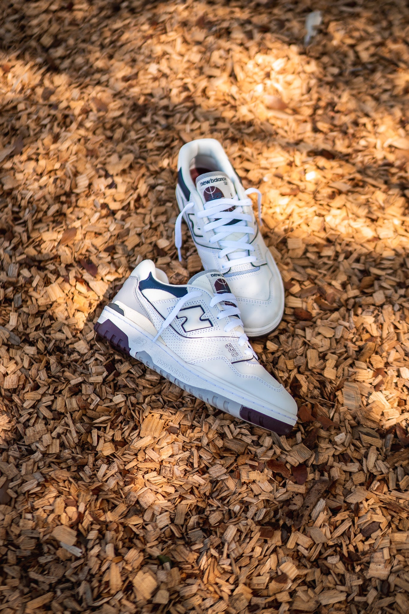 Mens New Balance 550 (White/Burgundy) - BB550PWB - New Balance