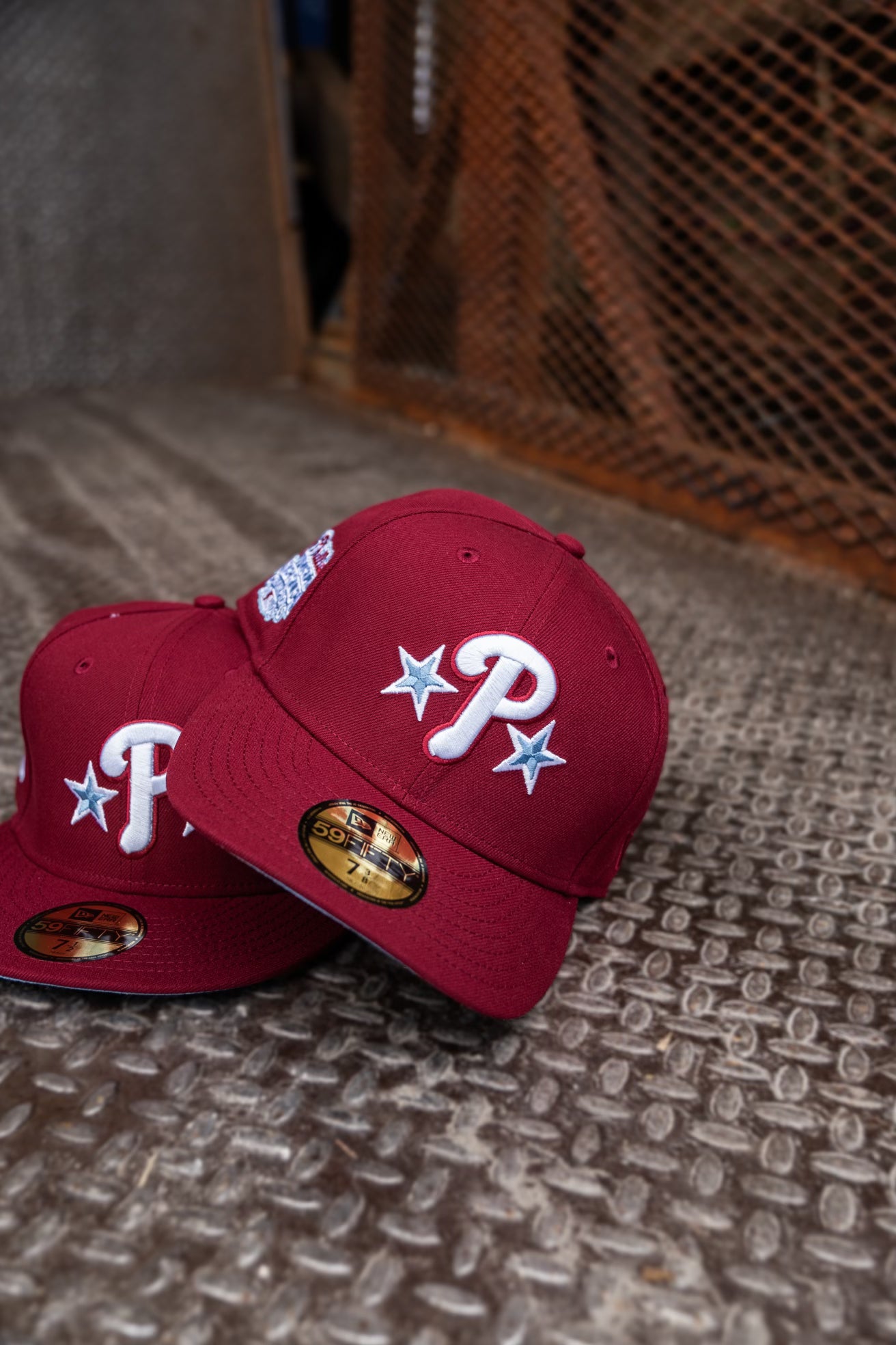 New Era Philadelphia Phillies 2008 WS Champions Sky UV 59Fifty Fitted (Cardinal)