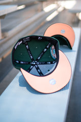 New Era Chicago Cubs 1990 ASG Peach UV (Forest Green/Mocha) - New Era