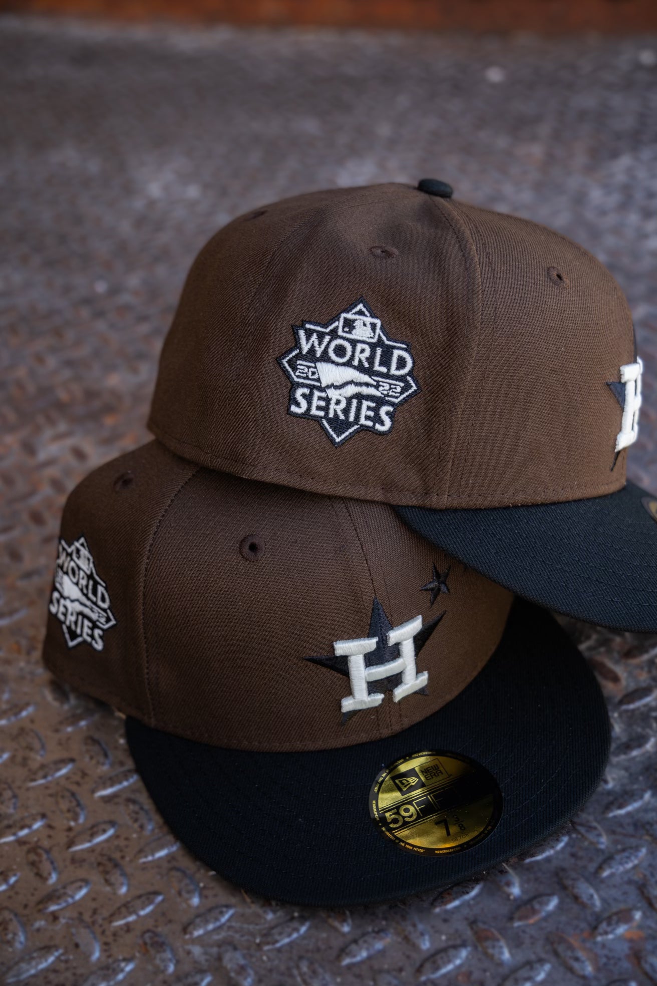 New Era Houston Astros 2022 World Series Grey UV (Cactus Mocha) 59Fifty Fitted - New Era
