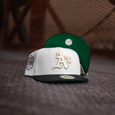 New Era Oakland Athletics 50th Anniversary Good Green UV (Off White/Black) - New Era