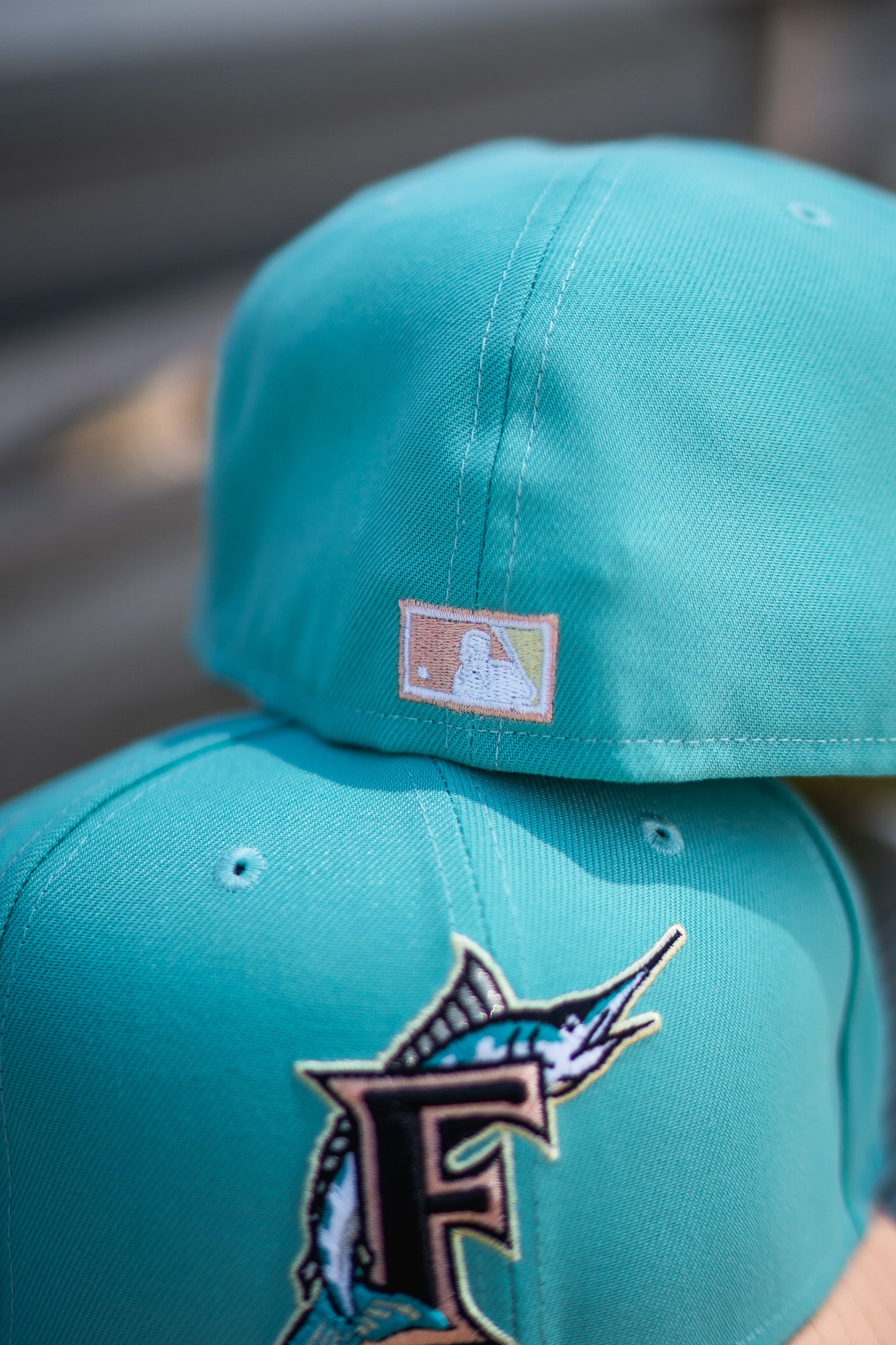 New Era Florida Marlins 10th Anniversary Soft Yellow UV (Teal/Blush) - New Era