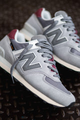 Mens New Balance 574 (Grey/Burgundy) - U574KBR - New Balance