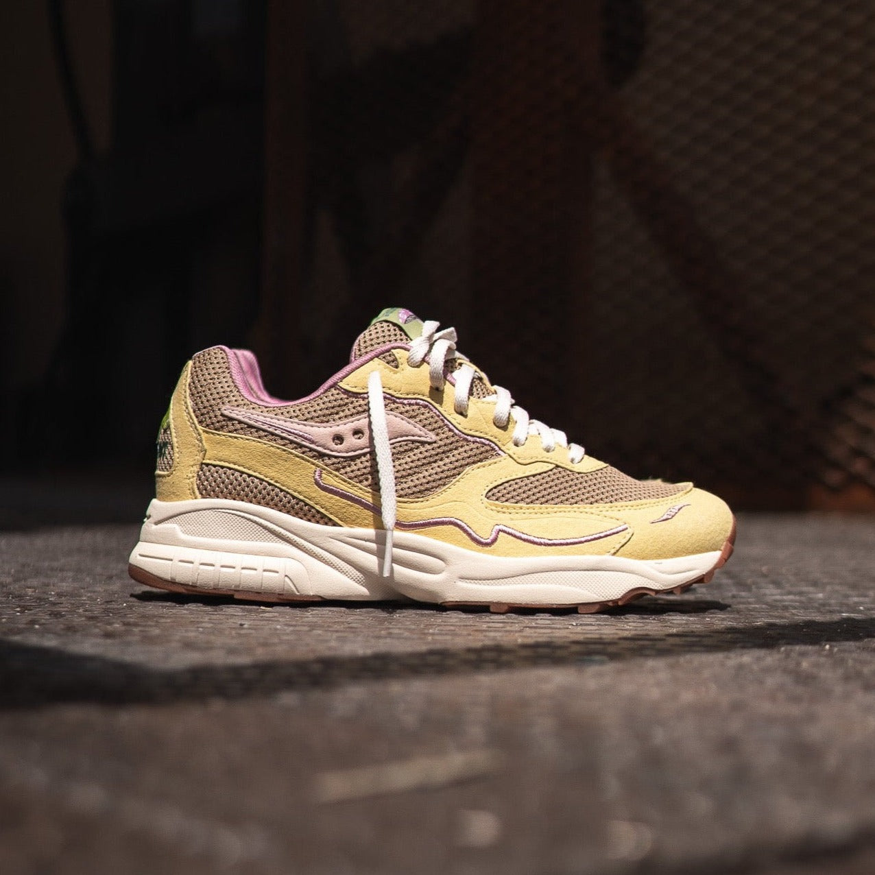 Saucony 3D Grid Hurricane Mushroom (Tan/Yellow) - Saucony