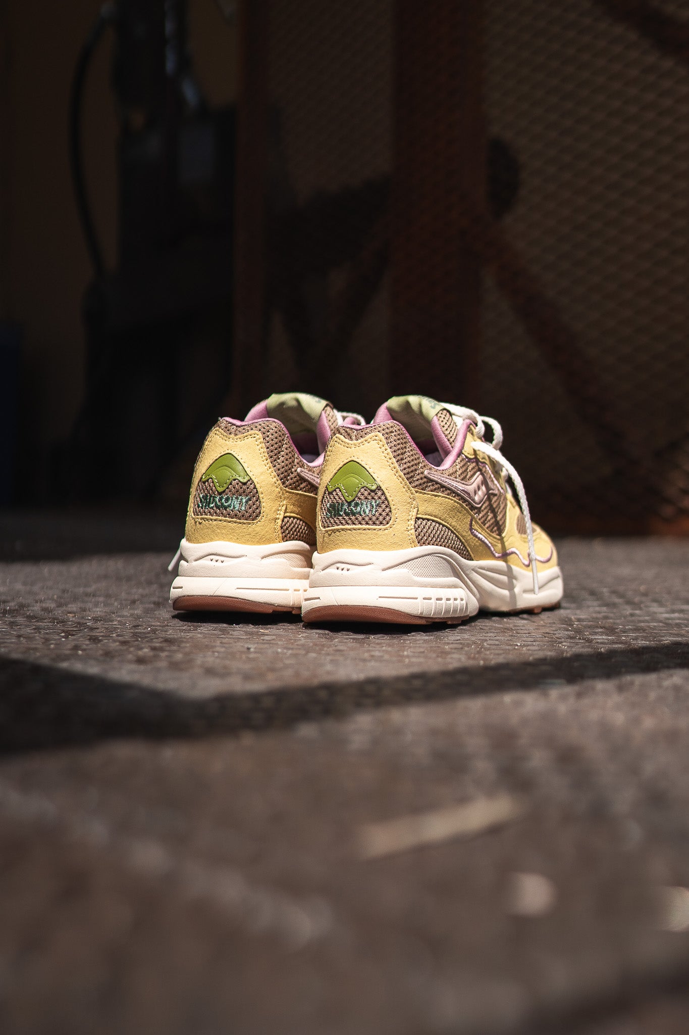 Saucony 3D Grid Hurricane Mushroom (Tan/Yellow) - Saucony