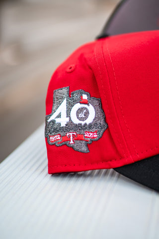 New Era Texas Rangers 40th Anniversary 9FORTY A-Frame Snapback (Red/Black) - New Era
