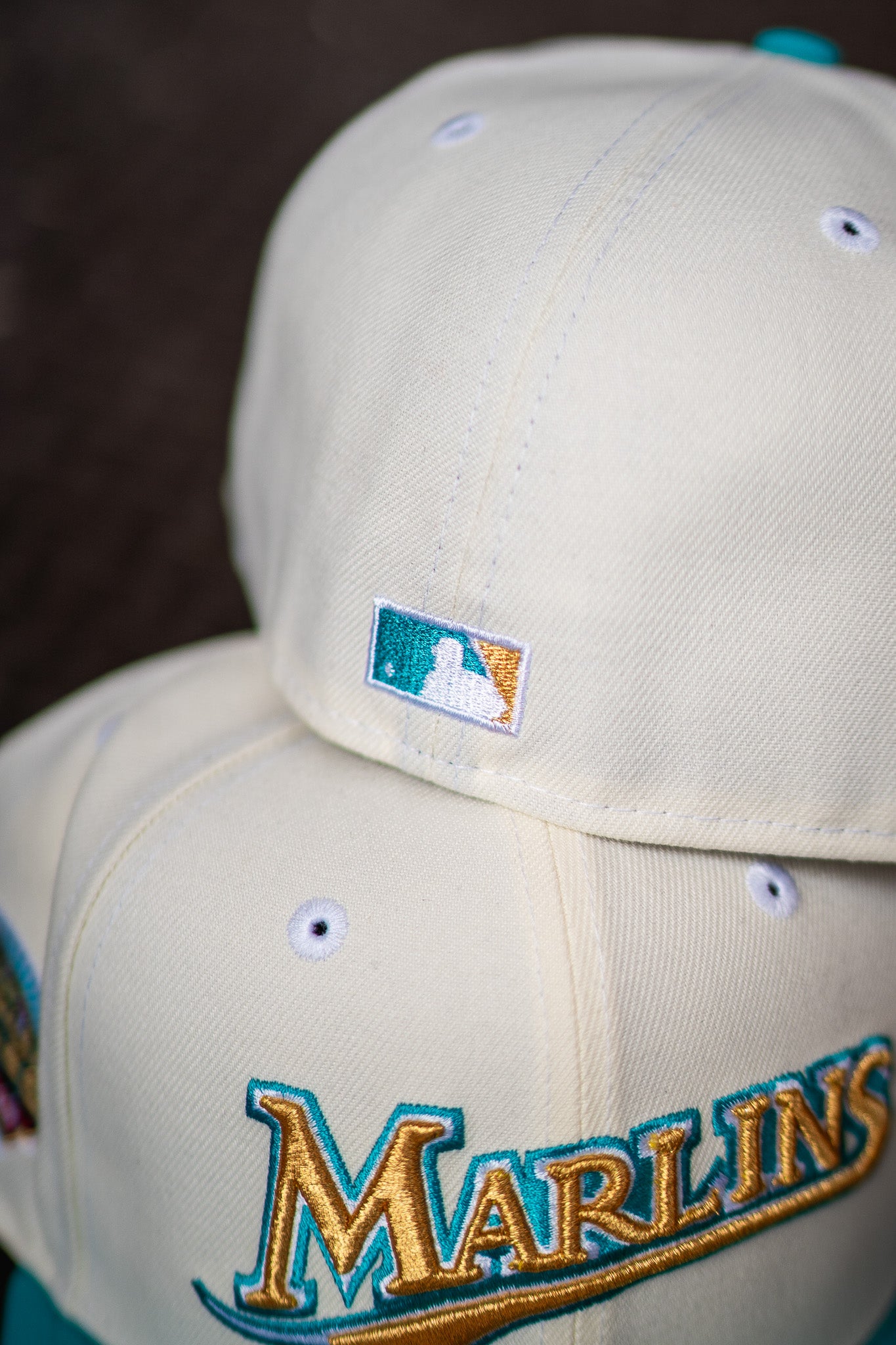 New Era Florida Marlins 2003 WS Grey UV (Off White/Teal) - New Era