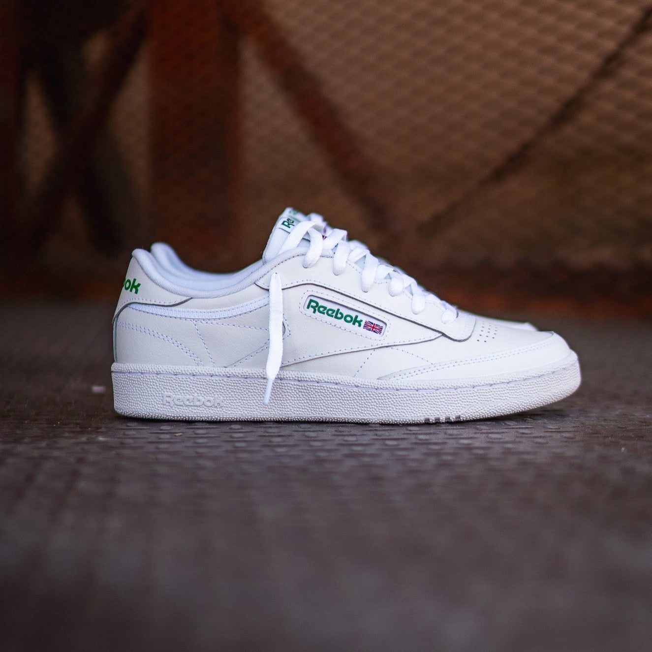 Mens Reebok Club C 85 (White/Green) - Reebok