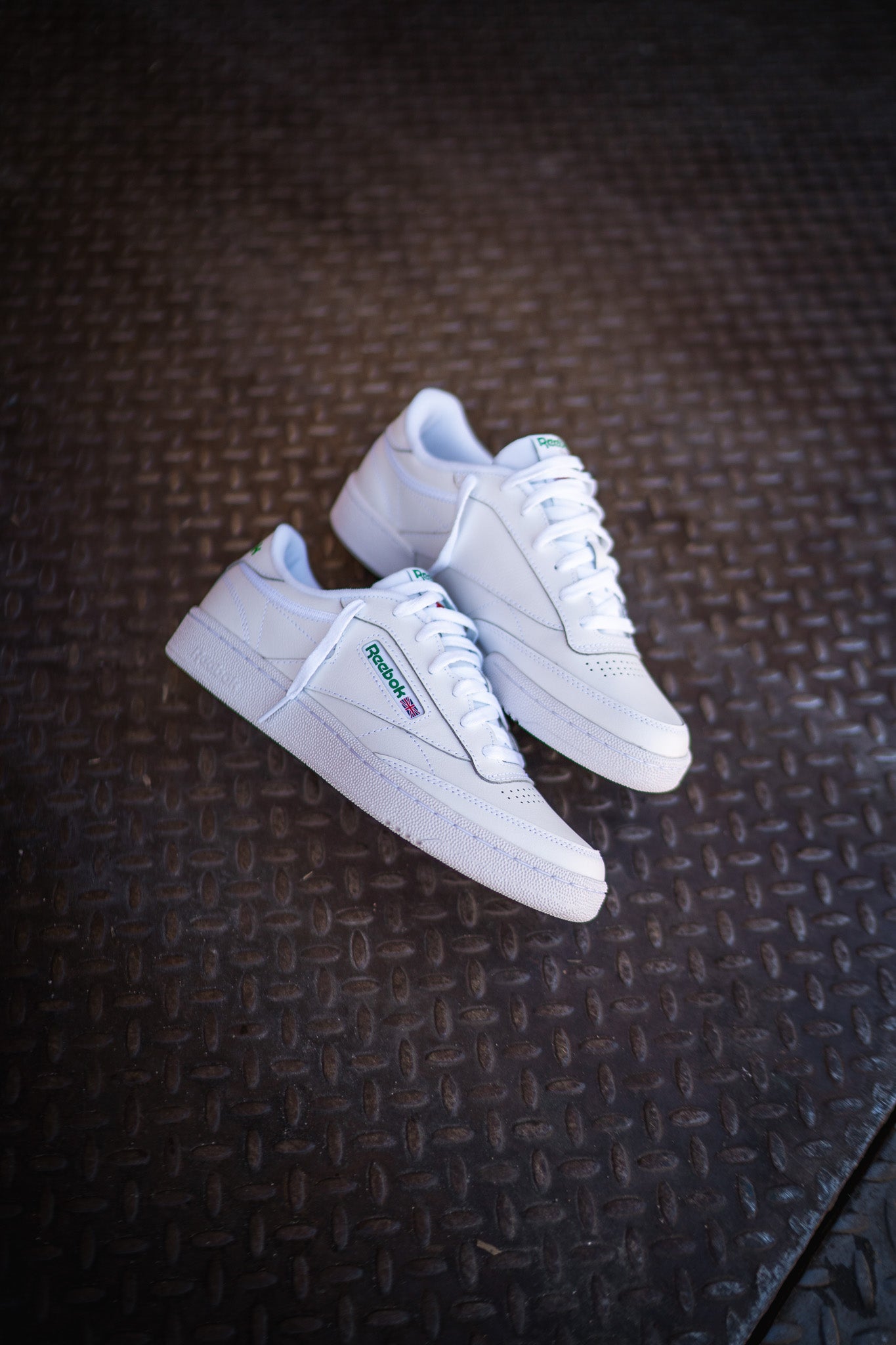 Mens Reebok Club C 85 (White/Green) - Reebok