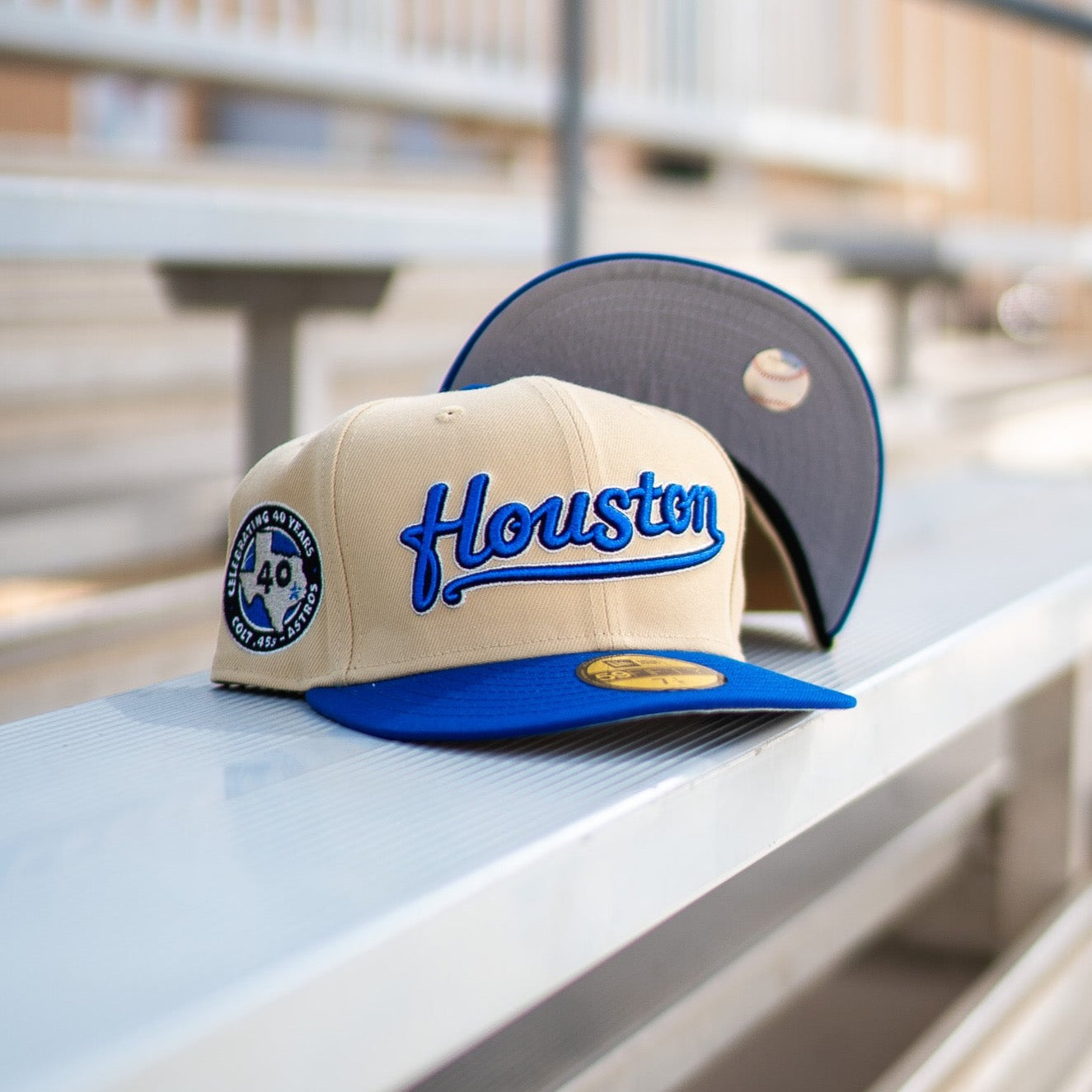 New Era Houston Astros 40th Anniversary Grey UV (Vegas Gold/Blue) - New Era