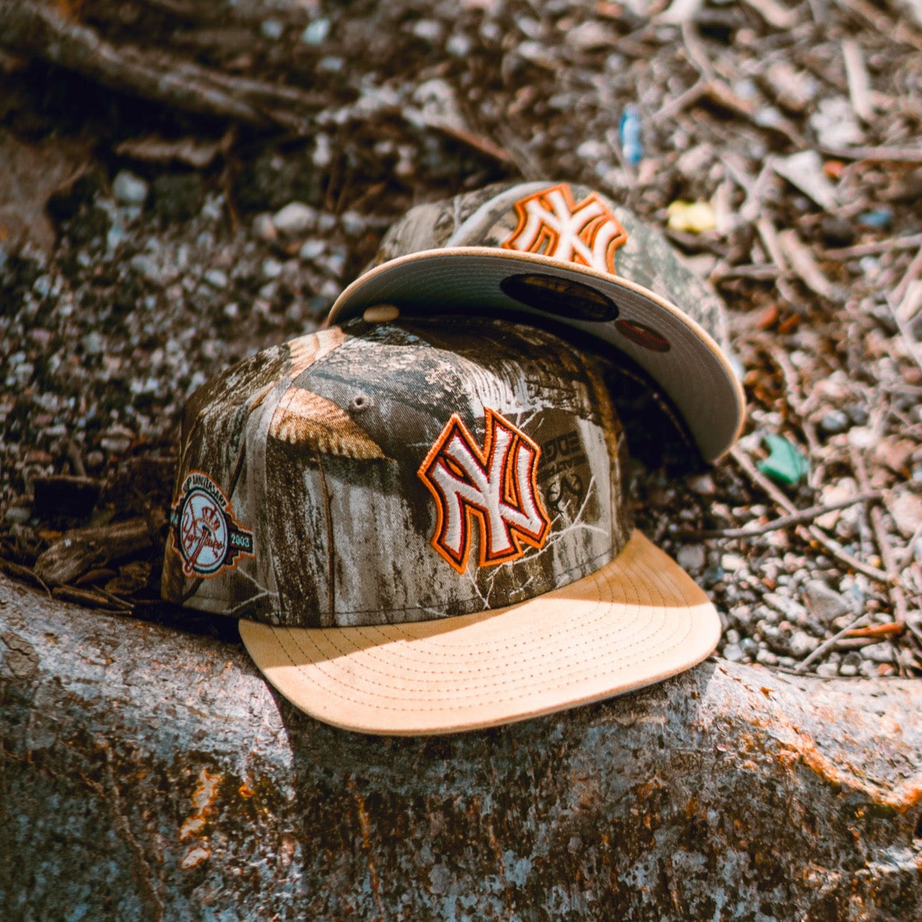 New Era New York Yankees 100th Anniversary Grey UV (Real Tree Camo/Khaki Suede) - New Era