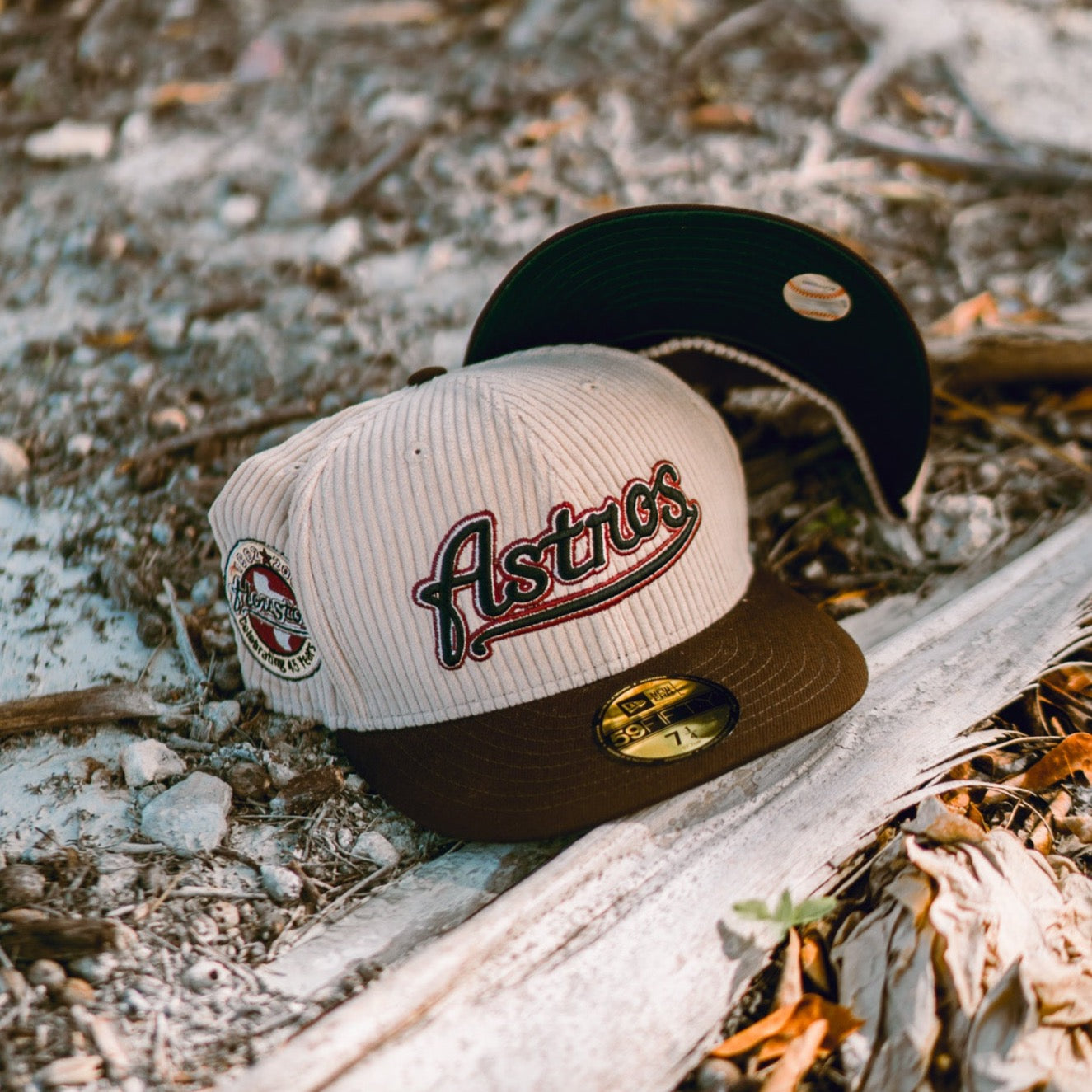 New Era Houston Astros 45th Anniversary Green UV (Corduroy Cream/Mocha) - New Era