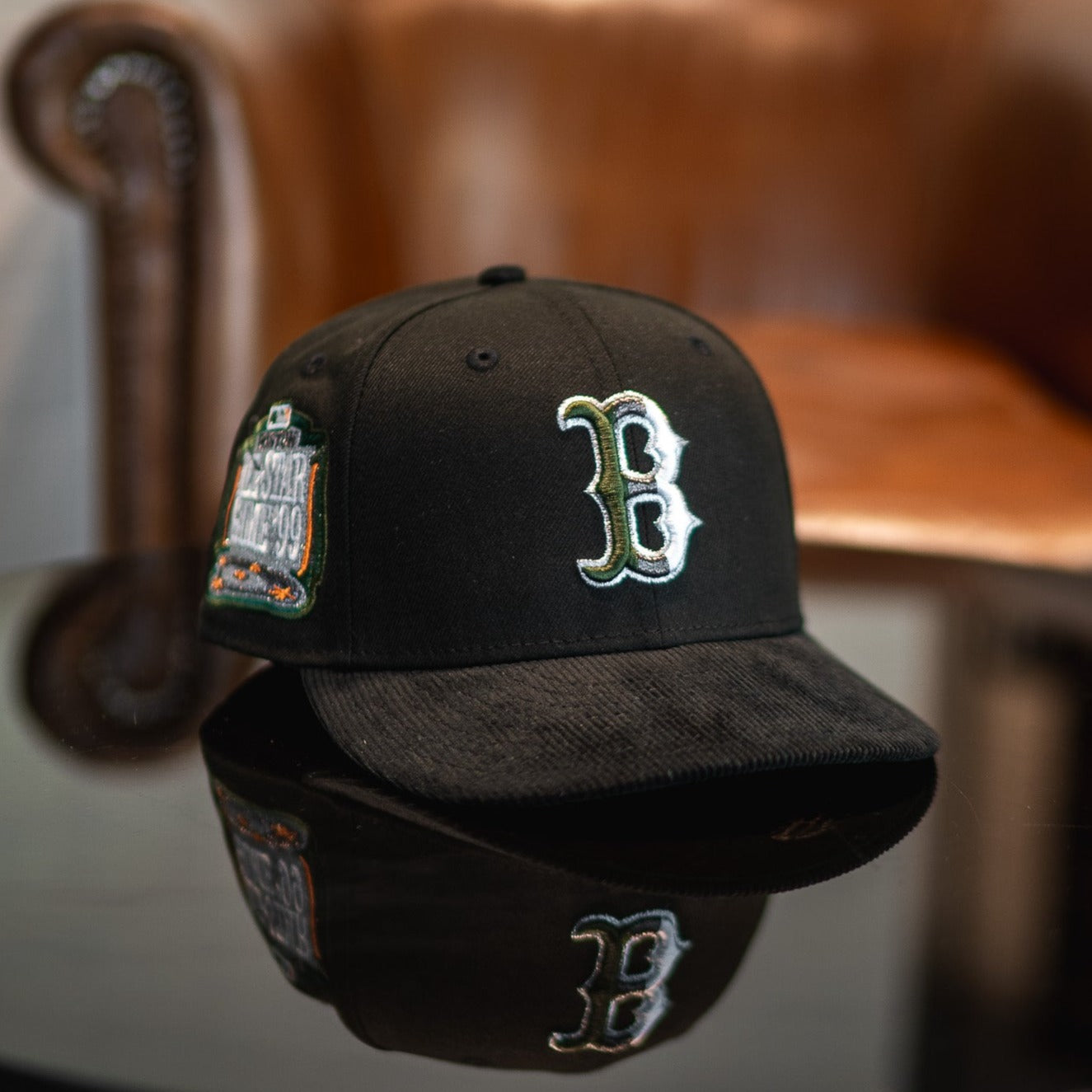 New Era Boston Red Sox 1999 ASG Green UV (Black/Black Corduroy) - New Era