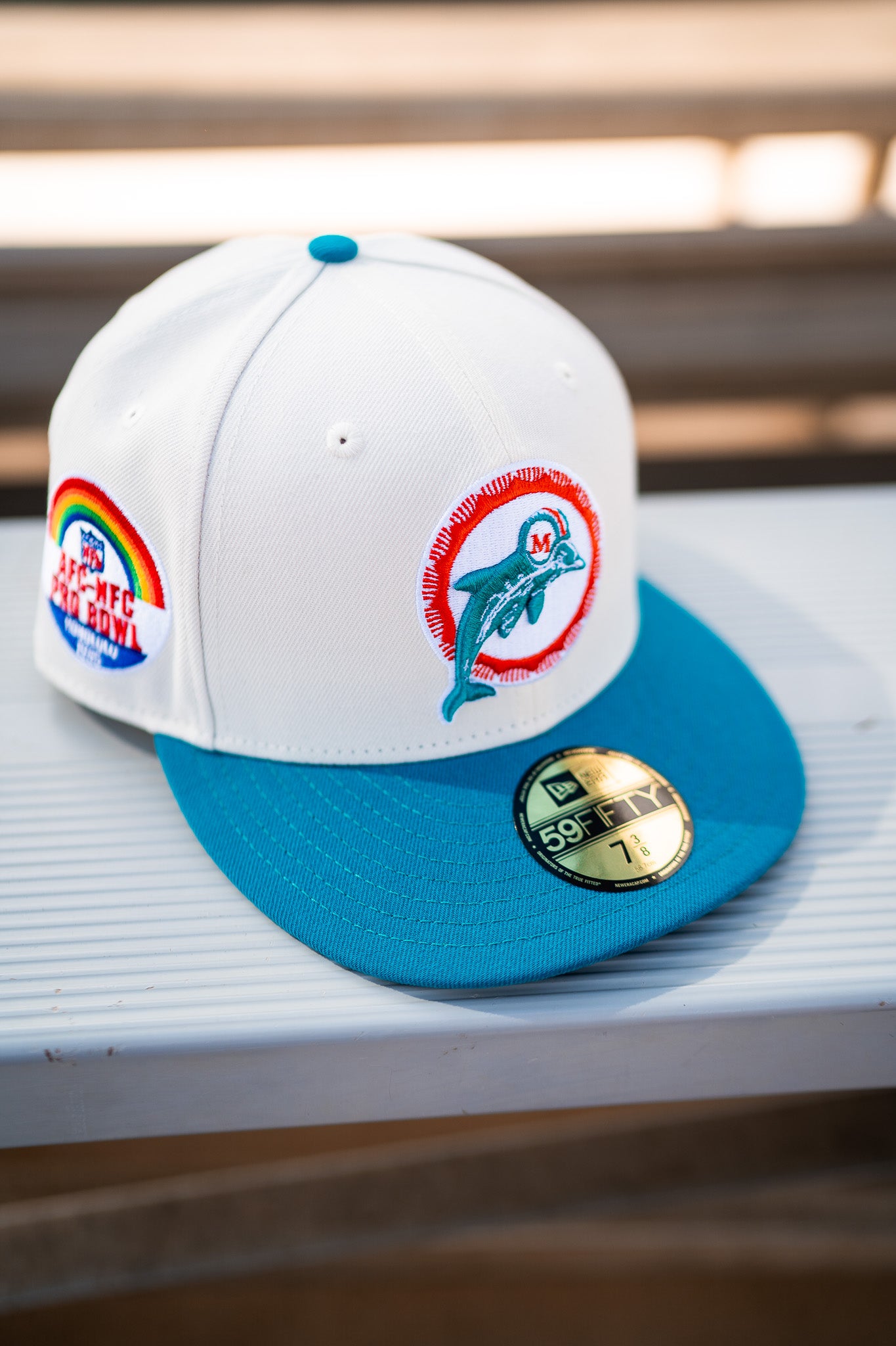 New Era Miami Dolphins 1985 Pro Bowl Green UV (Off White/Teal) - New Era