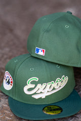 New Era Montreal Expos Grey UV (Green/Dark Green) 59Fifty Fitted