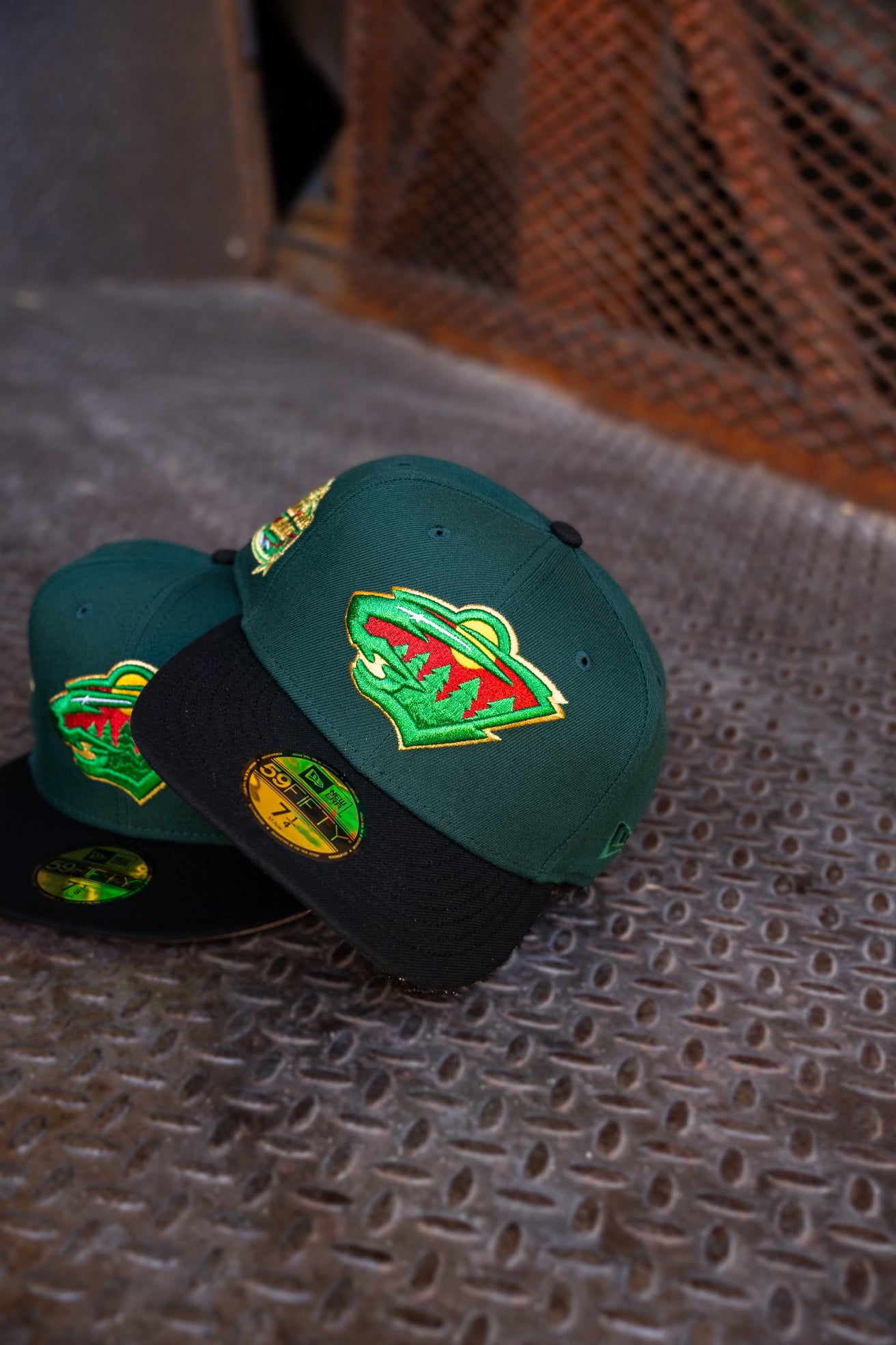 New Era Minnesota Wild All-Star Game Pink UV (Dark Green/Black) 59Fifty Fitted