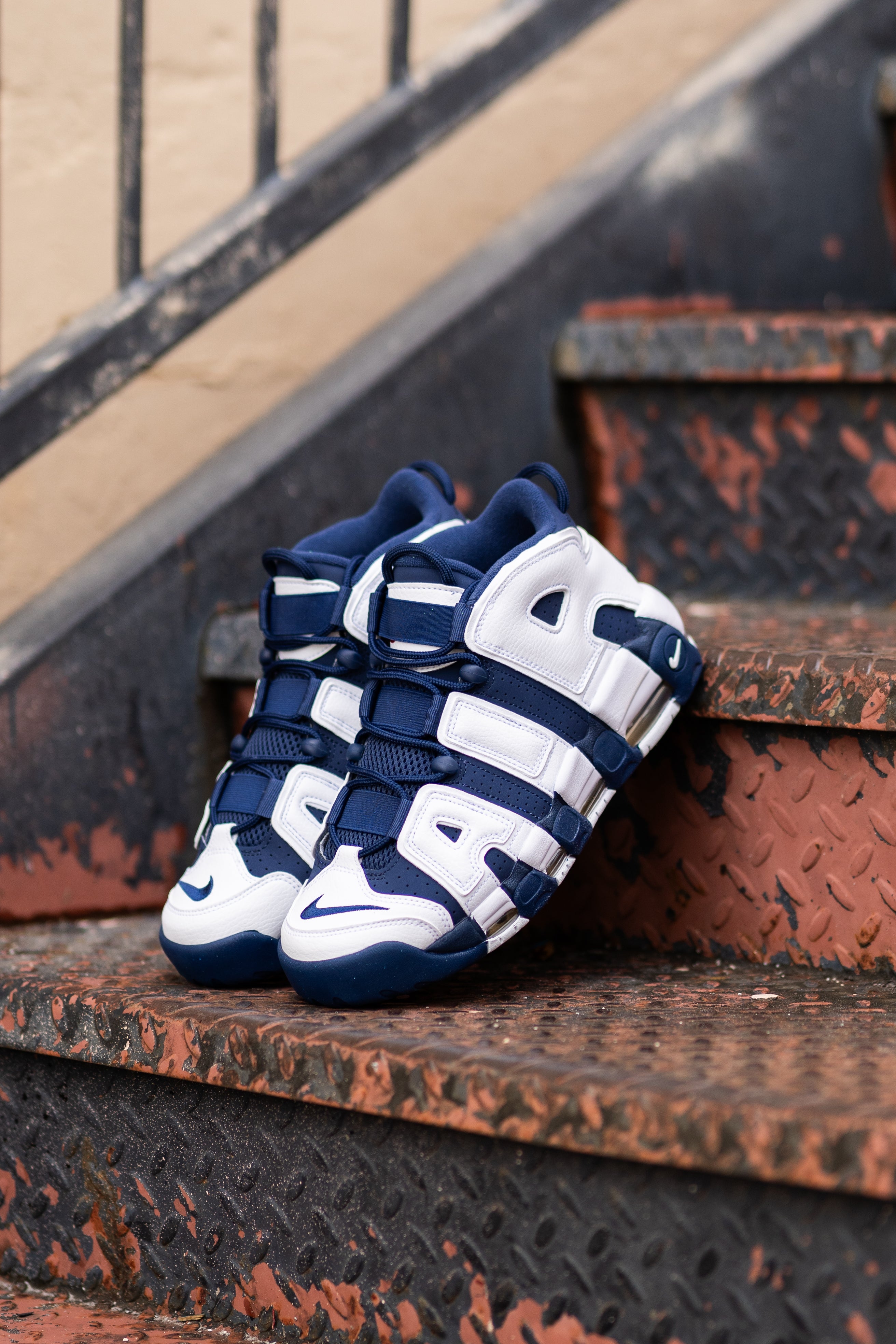 Nike Air More Uptempo 96 (White/Midnight Navy)