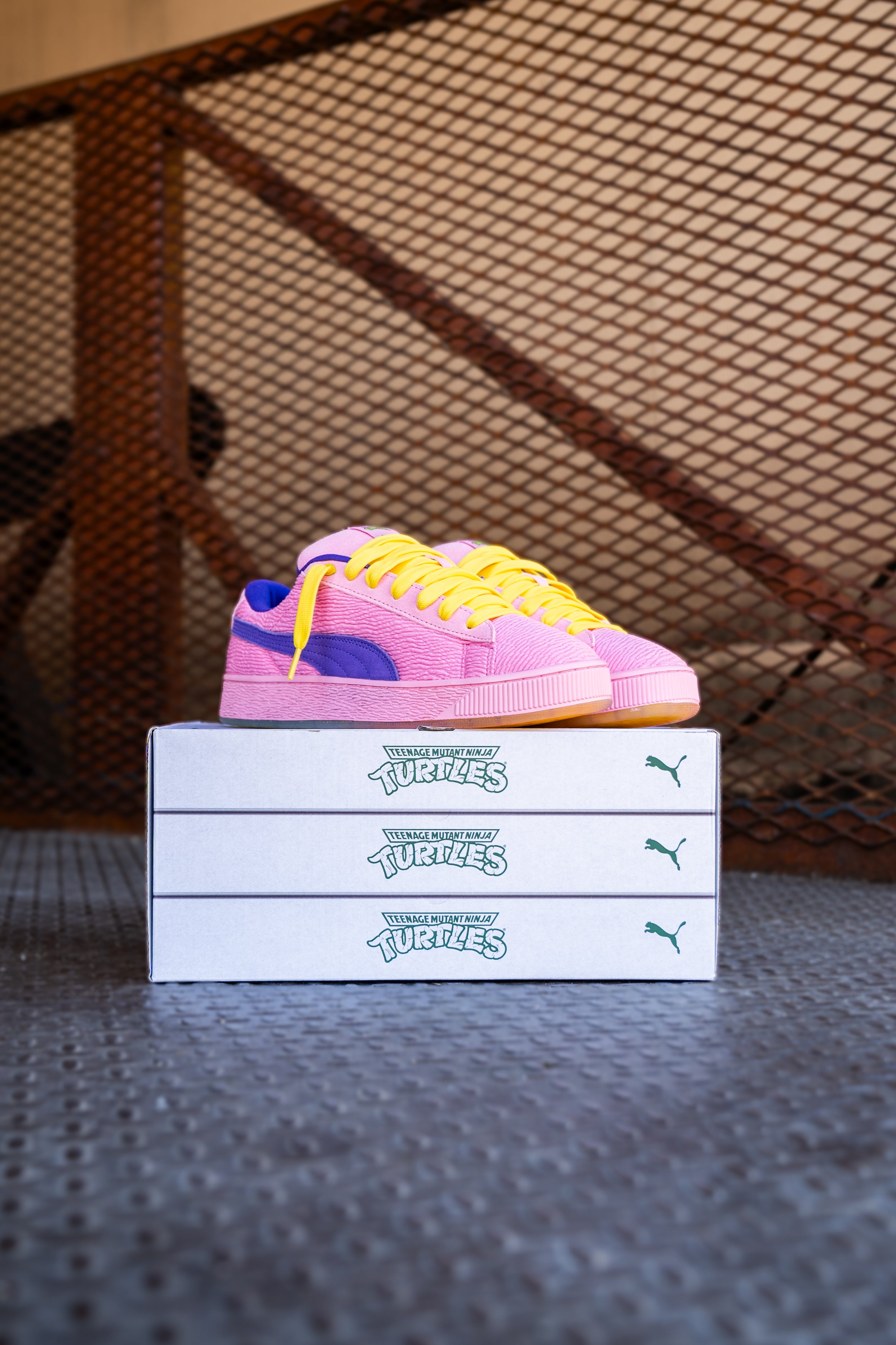 Mens Puma Suede XL Teenage Mutant Ninja Turtles (Mauved Out/Team Violet)